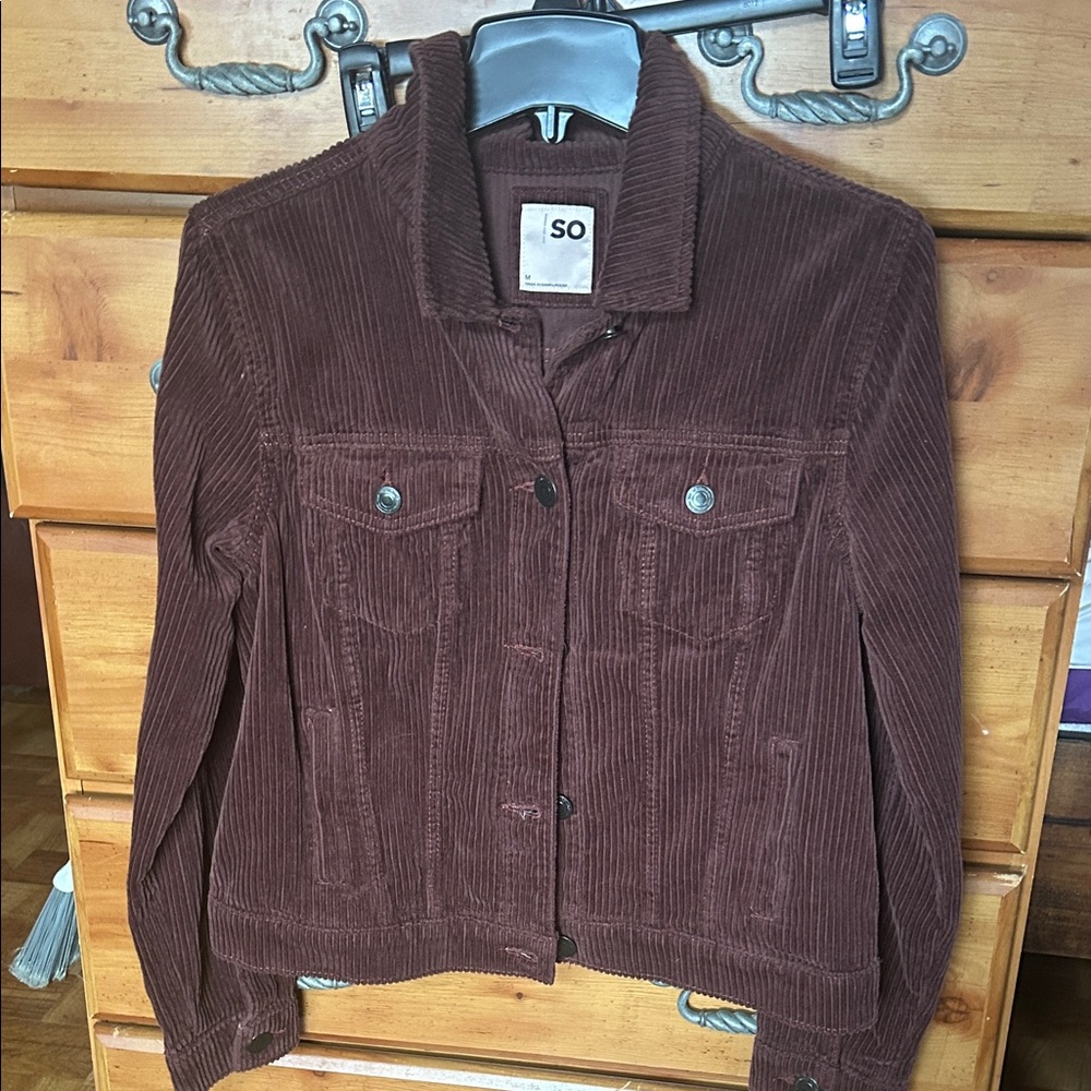SO Women's Brown Corduroy Jacket